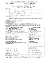 GIÁO ÁN ĐẠI SỐ 8 MỚI NHẤT.