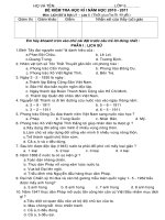 Đề thi HKI môn Lịch sử và Địa lí -Lớp 5