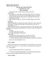 Đề sưu tầm môn sinh học lớp 9 tham khảo bồi dưỡng học sinh (7)