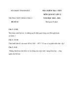 22 đề kiểm tra 1 tiết sử 12 (2010 2011)   THPT nông cống 2   kèm đáp án