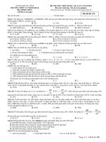 Đề thi thử Quốc gia môn Sinh lần 1 năm 2015 trường THPT Nguyễn Thị Minh Khai, Hà Tĩnh