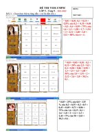 ĐỀ THI VIOLYMPIC môn toán  LỚP 5  Vòng 9