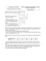 Đề thi cao học trường Đại học Ngoại Thương năm 2008 - Môn Toán kinh tế