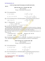 Tổng hợp các đề thi môn toán 8 học kì II