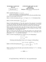 KÌ THI THỬ THPT QUỐC GIA 2015 PHÚ YÊN MÔN TOÁN lớp 12