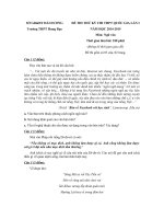 Đề thi thử Quốc gia lần 1 năm 2015 môn Ngữ Văn trường THPT Hưng Đạo, Hải Dương