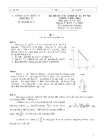 Đề thi học sinh giỏi lớp 12 THPT tỉnh Ninh Thuận năm 2013 - 2014 môn vật lý