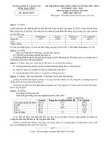 Đề thi học sinh giỏi lớp 9 THCS tỉnh Đăk Nông năm học 2010 - 2011 môn Địa lý