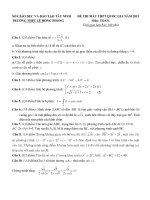 ĐỀ THI MẪU THPT QUỐC GIA NĂM 2015 THPT LÊ HỒNG PHONG