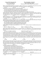 Đề thi thử Đại học cao đẳng năm 2013 môn Sinh học số 22