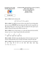 Đề thi Olympic trại hè Hùng Vương lần X năm 2014 - Khối 10 môn toán