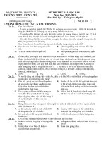 Đề thi thử Đại học cao đẳng năm 2013 môn Sinh học số 19