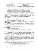 ĐỀ THI CHỌN HỌC SINH GIỎI LỚP 9 THCS môn hóa học tỉnh ninh bình