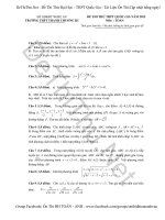 Đề thi thử Toán THPT Quốc Gia 2015 trường Thanh Chương 3 – Nghệ An