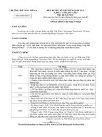 Đề thi thử Quốc gia lần 1 năm 2015 môn Lịch Sử trường THPT Gia Viễn A, Ninh Bình