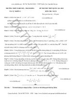 Đề thi thử THPT Quốc Gia môn Toán 2015 trường THPT Nghi Sơn – Thanh Hóa ( Có đáp án)