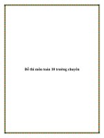 Đề thi môntoán 10 trường chuyên