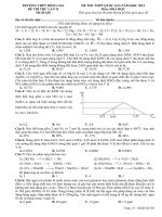 Đề thi thử THPT Quốc gia môn Hóa lần 2 năm 2015 trường THPT Đồng Gia, Hải Dương