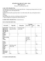 Đề Kiểm tra cuối kỳ I Lý lớp 9