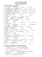 Bài thi tiếng Anh học sinh giỏi cực hay_test 4. lớp 6