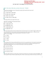 Đề thi thử ĐHQGHN 2015 phần khoa học tự nhiên