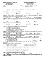 Đề kiểm tra học kỳ I lớp 9 năm 2014 - 2015 phòng GD&ĐT Long Xuyên, tỉnh An Giang