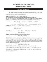 ĐỀ THI CASIO THPT KHU VỰC NĂM 2002