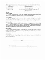 Tổng hợp đề thi HSG cấp tỉnh Kiên Giang năm học 2011 - 2012 môn sử