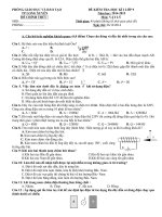 Đề kiểm tra học kỳ I lớp 9 năm 2014 - 2015 phòng GD&ĐT Long Xuyên, tỉnh An Giang