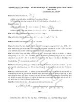 Đề mẫu môn Toán THPT Quốc Gia 2015 kèm đáp án của Bộ GD & ĐT