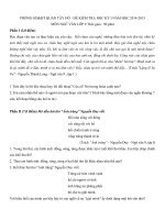 Đề kiểm tra học kỳ I lớp 9 năm học 2014 - 2015