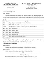 Đề thi chọn học sinh giỏi lớp 12 THPT Lý Thái Tổ, Bắc Ninh năm 2014-2015 môn Sử