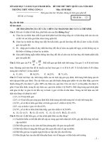 Đề thi thử THPT Quốc gia môn Sinh học năm 2015 trường THPT Nông Cống 4, Thanh Hóa