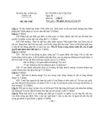 Đề thi thử học sinh giỏi tỉnh Long An lớp 9 môn Giáo dục công dân - Đề 1