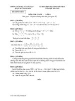 Đề thi học sinh giỏi lớp 8 THCS Quận Ngũ Hành Sơn năm 2011 - 2012