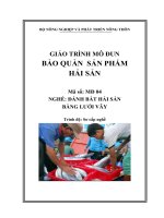 Giáo trình Bảo quản sản phẩm hải sản - MĐ04- Đánh bắt hải sản bằng lưới vây