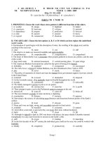 ĐỀ THI CHỌN HỌC SINH GIỎI lớp 12 (Trường Xuân Mai - Hà Nội)