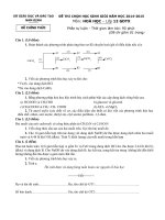 Đề thi chọn học sinh giỏi môn hóa học 12 số 2