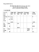 Đề thi kiểm tra học kỳ 1 môn mĩ thuật lớp 8 trường THCS hoàng văn thụ 2012   2013