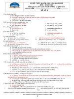 trắc nghiệm sinh học 12 ôn thi đại học