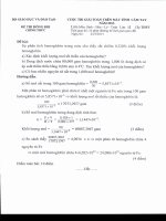 Đề thi giải toán trên Máy tính cầm tay cấp Quốc gia năm 2013 môn Sinh lớp 12 THPT - Đề thi đồng đội