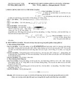 Đề thi thử đại học lần 4 năm 2014 môn Toán khối A trường THPT Chuyên ĐH Vinh, Nghệ An