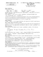 Đề thi chọn học sinh giỏi lớp 9 môn Hóa