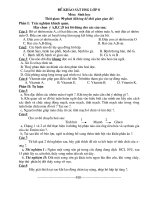 Sưu tầm đề học sinh giỏi sinh học lớp 8 tham khảo bồi dưỡng các năm (44)