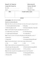 Đề kiểm tra học kì 2 môn Địa lý lớp 9 năm 2015 trường THCS Thanh Văn, Hà Nội