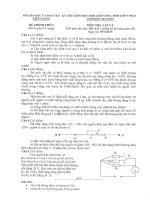 Tổng hợp đề thi HSG cấp tỉnh năm học 2014 - 2015 môn lý