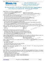 Câu hỏi trắc nghiệm Tính quy luật của hiện tượng di truyền