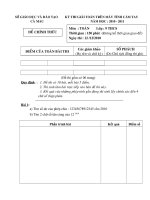 Đề thi giải toán trên Máy tính cầm tay tỉnh Cà Mau môn Toán lớp 9 năm học 2010 - 2011