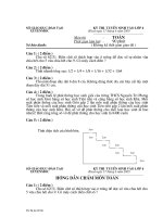 ĐỀ TUYỂN SINH VÀO LỚP 6 môn Toán _2