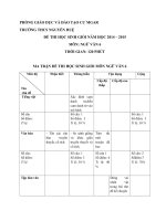 Đề thi HSG cấp trường Văn 6,7